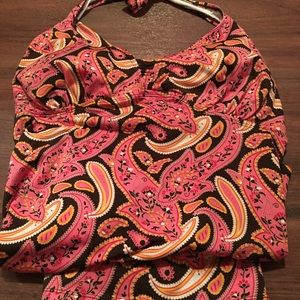 Cute Paisley print 2pc swimsuit.
